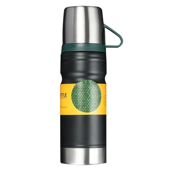 Sunup SN-22234 Paslanmaz Çelik Vakumlu Termos 680 Ml 12 Saat Sıcak 24 Saat Soğuk Termos Seti - 2