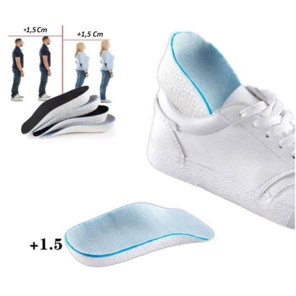 1,5 cm Boy Uzatan Ayakkabı Tabanlığı, Kadın-Erkek Topuk Yükseltici, Topuk Yastığı, Gizli Topuk