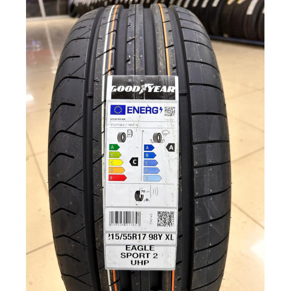 GOODYEAR 215/55R17 98Y EAGLE SPORT 2 UHP XL FP YAZ LASTİĞİ ÜRETİM 40. HAFTA 2023