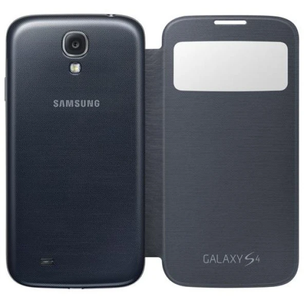 Samsung Galaxy S4 Orjinal S View Cover Kılıf - Siyah EF-CI950BBEGWW (Outlet) - Resim 5