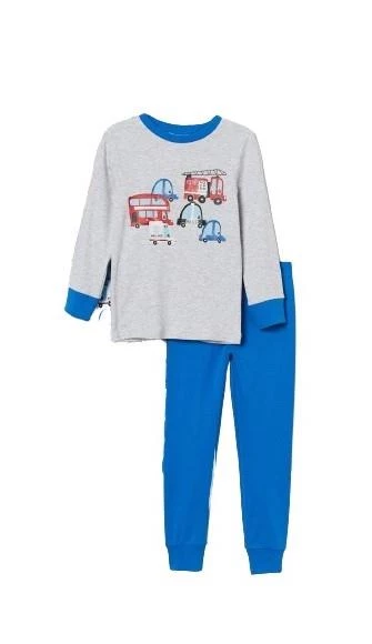 Araba Desenli Mevsimlik Slim Çocuk Pijama Takım - 2