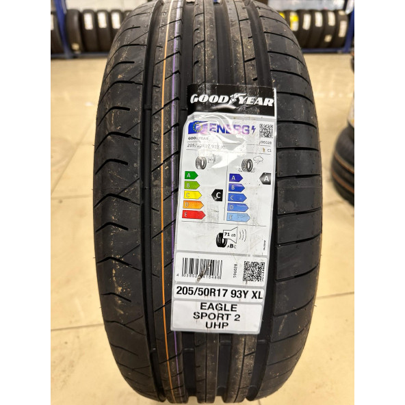 GOODYEAR 205/50R17 93Y EAGLE SPORT 2 UHP XL FP  YAZ LASTİĞİ ÜRETİM 2024