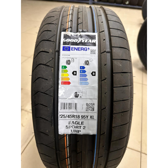 GOODYEAR 225/45R18 95Y EAGLE SPORT 2 UHP XL FP  YAZ LASTİĞİ ÜRETİM  2024