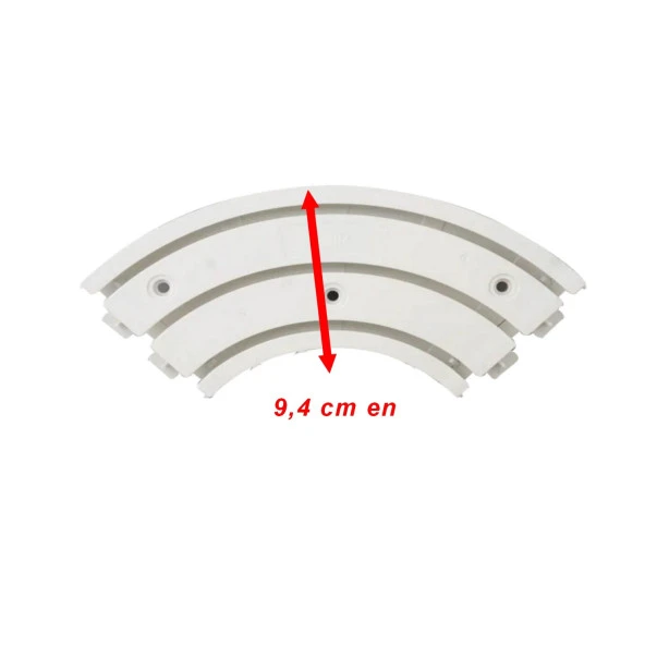 Köşe Korniş Perde Rayı Köşesi 3lü Dönüş Plastik 90° Perdeleriniz Takılmadan Rahat Döner Dayanıklı - 2