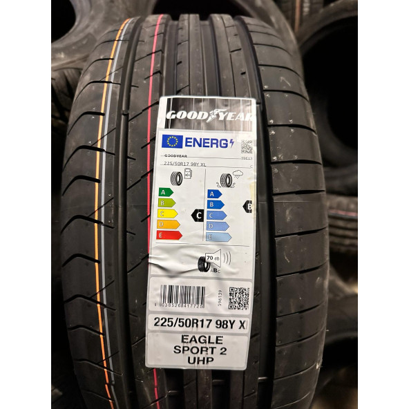 GOODYEAR 225/50R17 98Y EAGLE SPORT 2 UHP XL FP YAZ LASTİĞİ ÜRETİM 45. HAFTA 2023