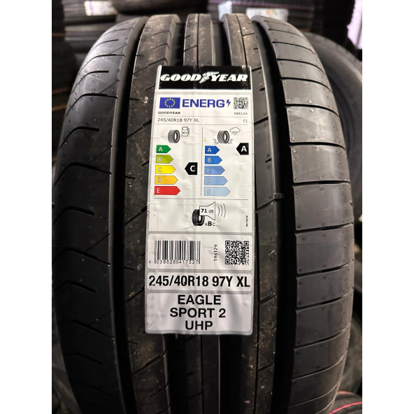 GOODYEAR 245/40R18 97Y EAGLE SPORT 2 UHP XL FP YAZ LASTİĞİ ÜRETİM 45. HAFTA 2023