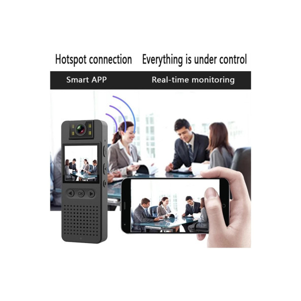 Taşınabilir Hd Wifi Video Kaydedici Vücut Kamera - 2