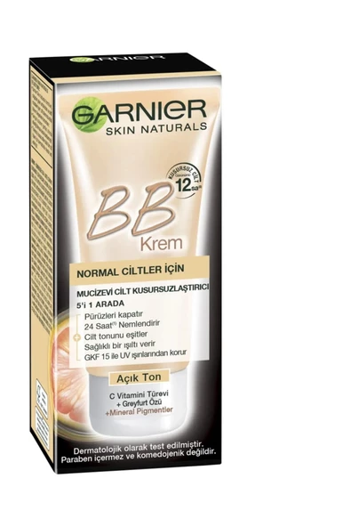 Garnier Bb Krem 5 Etkili Mucizevi Nemlendirici Spf 15 Açık Ton 50 ml