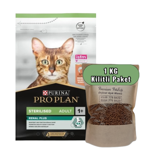 Pro Plan Sterilised Somonlu Kısırlaştırılmış Yetişkin Kedi Maması 1 Kg Kilitli Paket