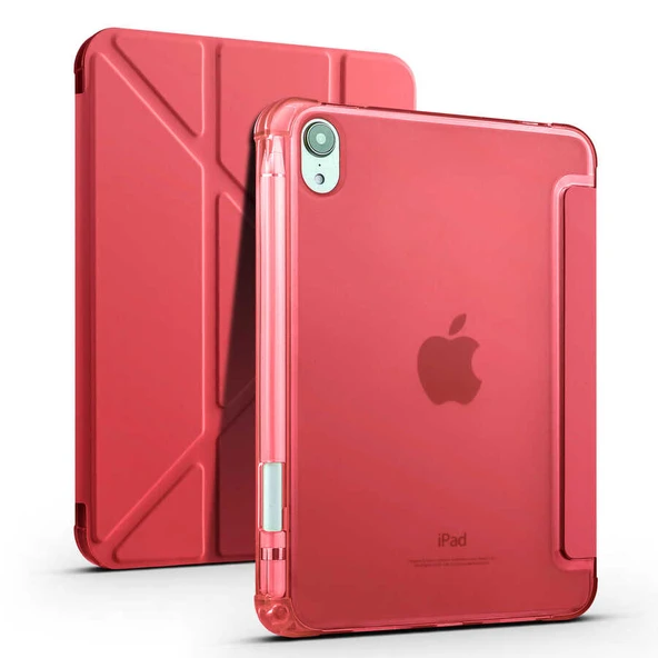 MobaxAksesuar Apple iPad Mini 7 (A17 Pro) Mini 6 Kılıf Kalem Bölmeli Trifolding Case 2021-2024 - 11