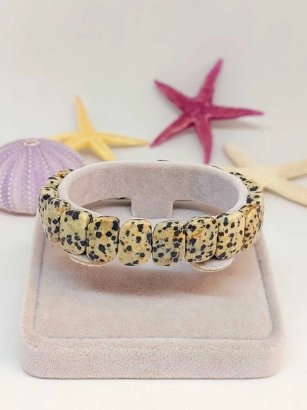 Jasper Taşı Oval Kesim Unisex Bileklik (46092) ürün görseli