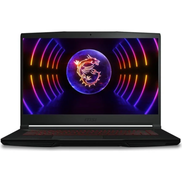 MSI THIN GF63 12VE-082XTR-01 Intel Core i5 12450H 16GB 512GB SSD RTX4050 Freedos 15.6 FHD 144Hz Taşınabilir Bilgisayar