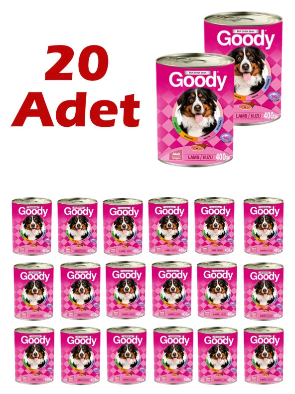 Goody Kuzulu Yetişkin Köpek Konservesi 400 Gr 20 Adet