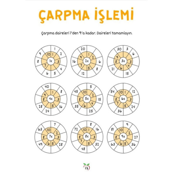 %100 Çarpma Öğreten YAZ-SİL Kitabı - 5