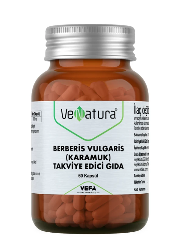 Venatura Berberis Vulgaris Karamuk 60 Kapsül