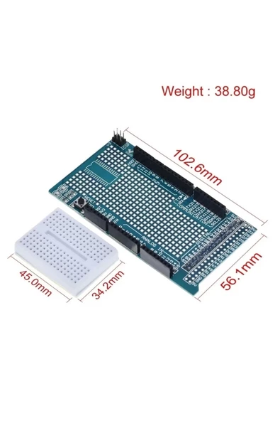 Arduino Mega 2560 R3 Proto Shield - Resim 6