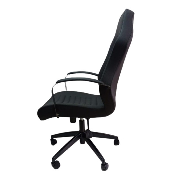 Çalışma Koltuğu Makam Sandalyesi Döküm Süngerli Siyah Metal Ayaklı - 6