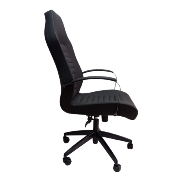 Çalışma Koltuğu Makam Sandalyesi Döküm Süngerli Siyah Metal Ayaklı - 9