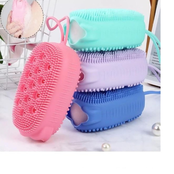Silikonlu Sünger Hazneli  Duş, Banyo, Hamam Kesesi - 4