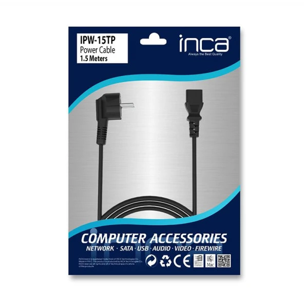 Inca IPW-15TP Power Kablo 1.5 Metre - Resim 3