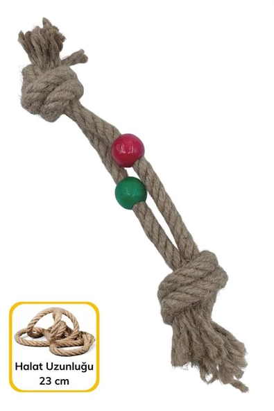 Diş Kaşıma İpi Köpek Oyuncağı Diş Güçlendirme Temizleme İpi Köpek Oyun Halatı (4401) - 4