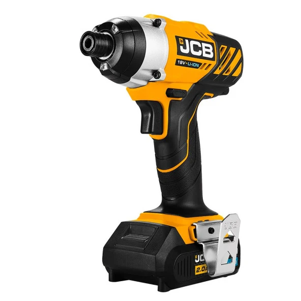 JCB 21-18CD Akülü Darbeli Matkap & 21-18ID Akülü Darbeli Vidalama Seti - 18V 2.0 Ah Çift Akülü - 3