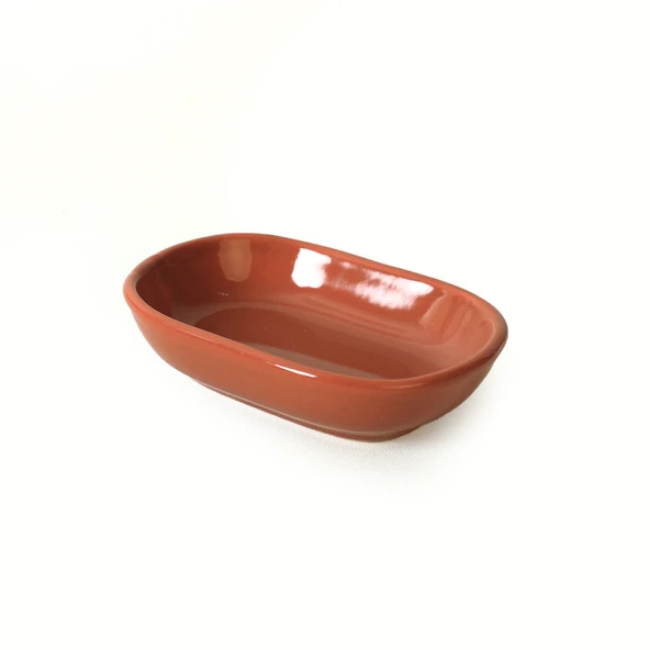 Keramika Kızıl Kahverengi Noyan Çerezlik 11 Cm 6 Adet 607 - 3