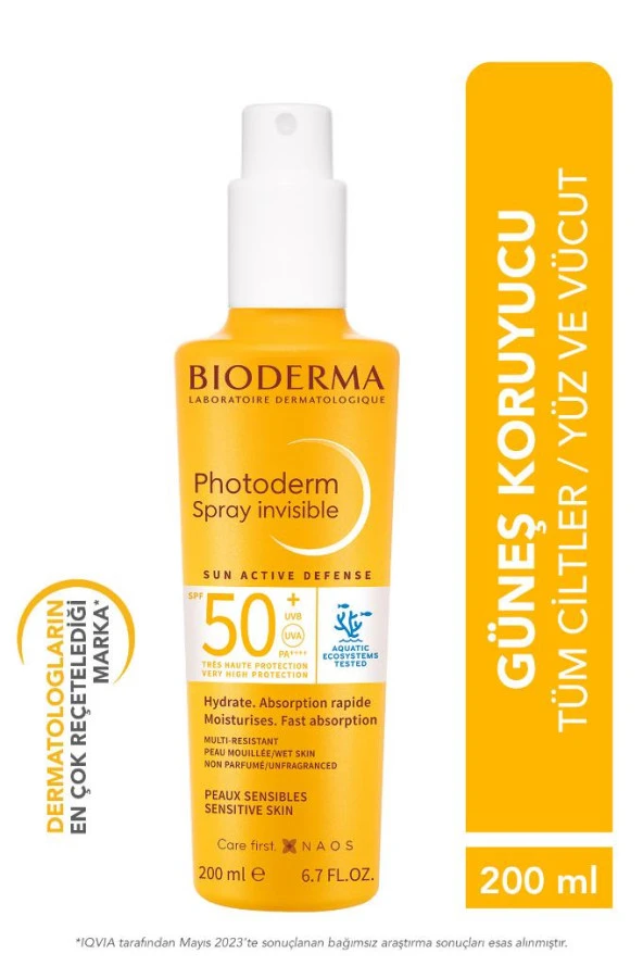 Bioderma Photoderm Sprey SPF50+ Güneş Kremi 200ml
