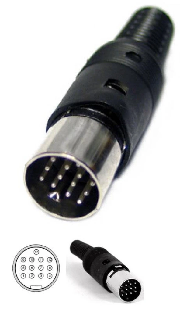 Din Erkek Konnektör - 13 Pin