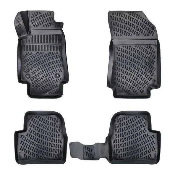 Rizline Citroen  C3 2016 +  3D Havuzlu Paspas Siyah