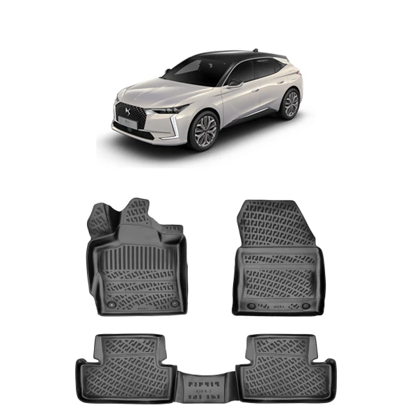 Rizline DS4 2021 Sonrası   3D Havuzlu Paspas Siyah ürün görseli