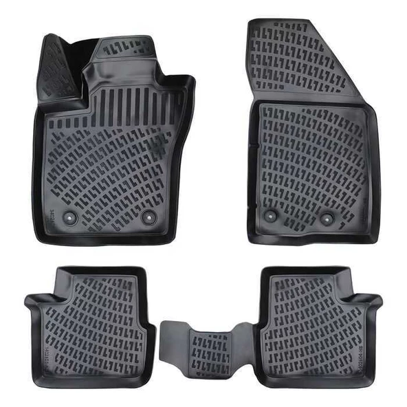 Rizline Fiat  Egea Cross 2020 +  3D Havuzlu Paspas Siyah ürün görseli