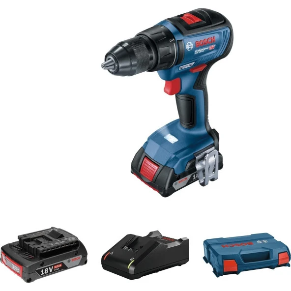 Bosch Professional GSR 18V-50 18Volt  2x2,0 Ah  Akülü Delme Vidalama Makinası-06019H5000