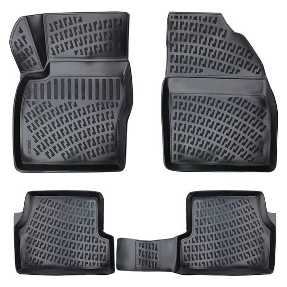 Rizline Ford  Focus 2 2005-2010  3D Havuzlu Paspas Siyah - Resim 2