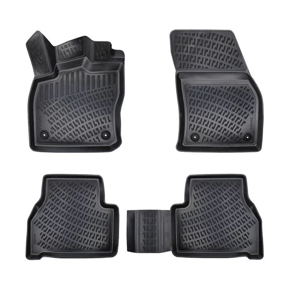 Rizline Fiat Doblo 2023+ 3D Havuzlu Paspas Siyah - Resim 2