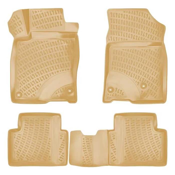 Rizline Honda Civic SEDAN  2016 +  3D Havuzlu Paspas Bej ürün görseli