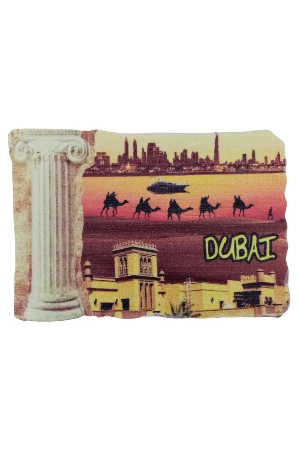 Dubai Temalı Sütun Magnet - 3