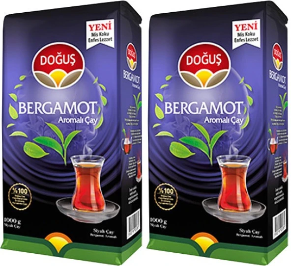 Doğuş Bergamot Aromalı Siyah Çay 2x1 Kg