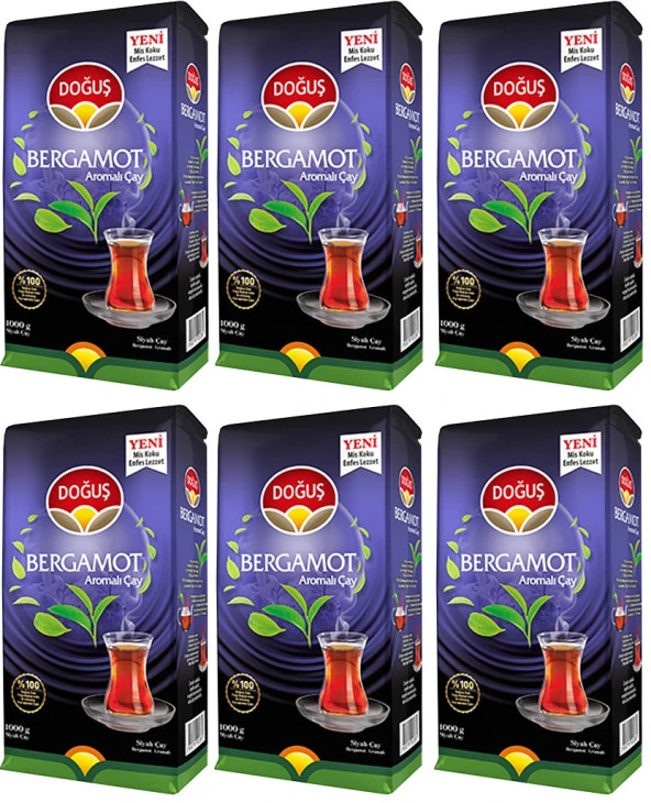 Doğuş Bergamot Aromalı Siyah Çay 6x1 Kg