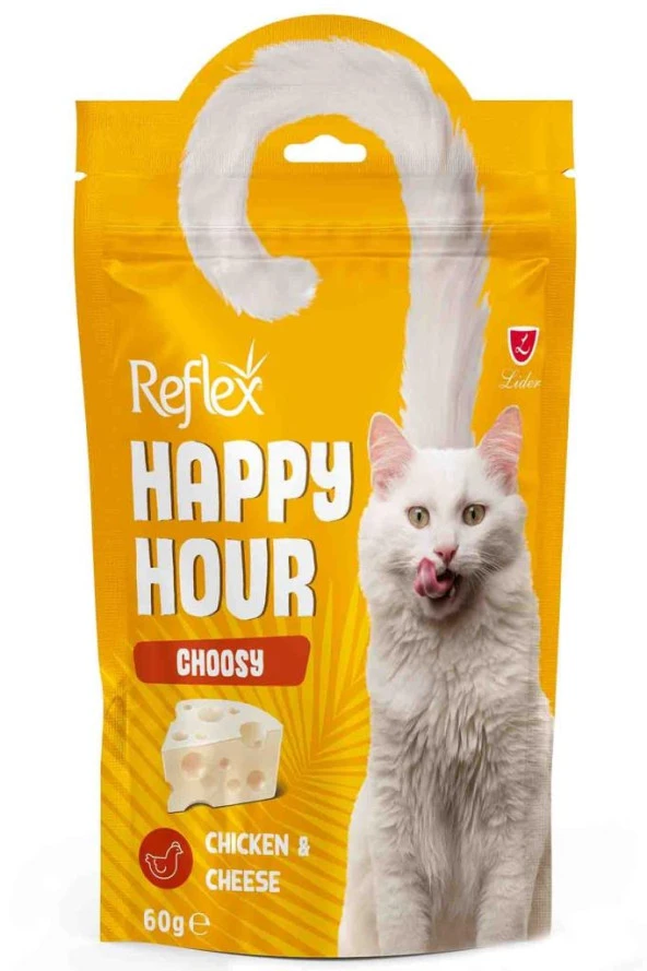 Reflex Happy Hour Seçici Kedi Peynir Tavuk Kedi Ödül 60 Gr