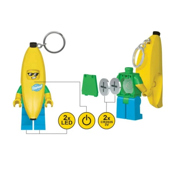 LEGO Ledlite 5005706 Iconic Banana Guy Costume Led Key Chain - Resim 4