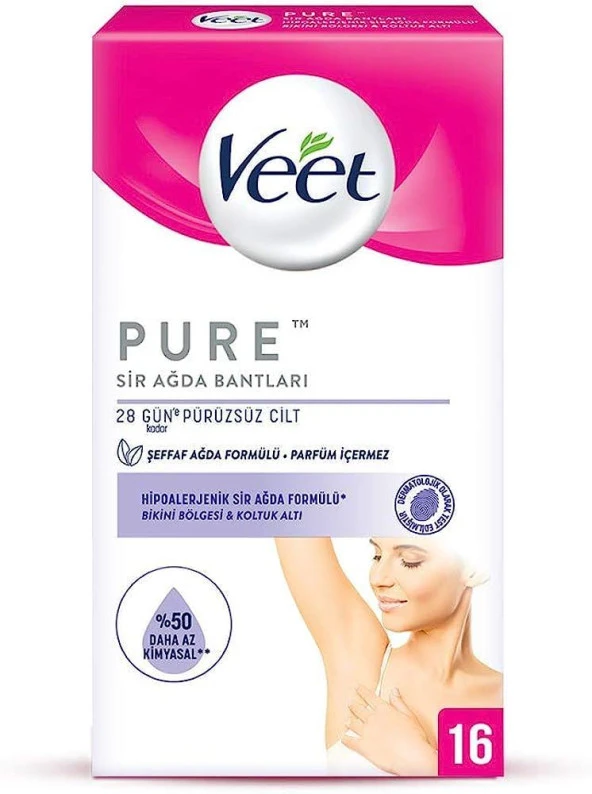 Veet Koltuk ve Bikini Bölgesi 16lı Ağda Bandı