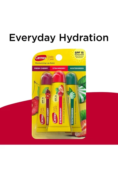Carmex Moisturizing Lip Balm 3 Tubes