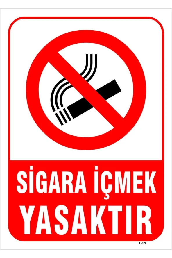 Sigara Içmek Yasaktır Levhası Levha 25x35 Cm Sticker