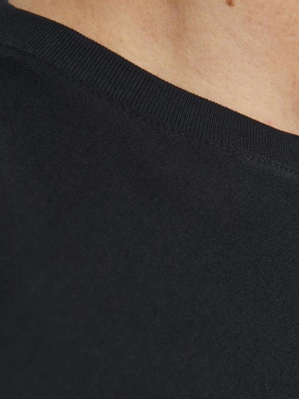 JACK JONES Logolu Bisiklet Yaka Erkek Tişört 12233999 - Resim 5