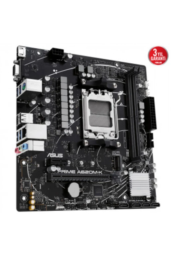 Asus Prime A620M-K AMD AM5 DDR5 Micro ATX Anakart - 3