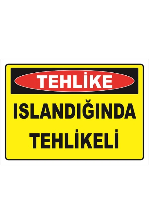 Islandığında Tehlikeli - Isg Levhası Levha 25x35 Cm Galvaniz Saç 0,4 Mm