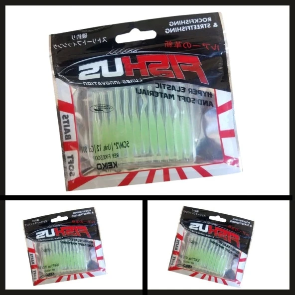 Uyguna-Yakala  5 Cm Fıke-5003 (12'li) Fishus Soft Yem-YEM.499