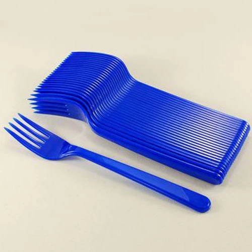 ROLL-UP LACİVERT PLASTİK ÇATAL 18cm-25 Adet - 2