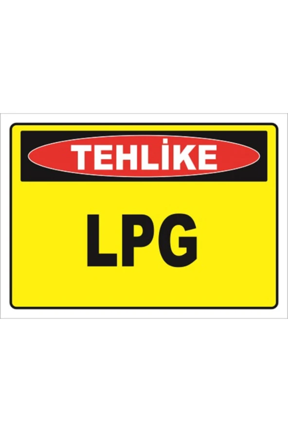 LPG - İSG LEVHASI LEVHA 35x50 cm Sticker KTM 084